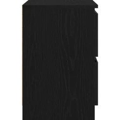 vidaXL Mueble de TV de madera de ingeniería 40x35x54 cm Negro New