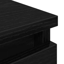 vidaXL Mueble de TV de madera de ingeniería 40x35x54 cm Negro New