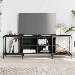 vidaXL Muebles Tv-Mueble de TV de madera de ingeniería 153x37x50 cm