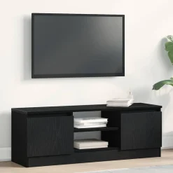 vidaXL Mueble de TV de madera de 102x30x36 cm Roble negro Discount