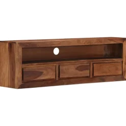 vidaXL Muebles Tv-Mueble de TV de madera maciza de acacia 120x30x40 cm
