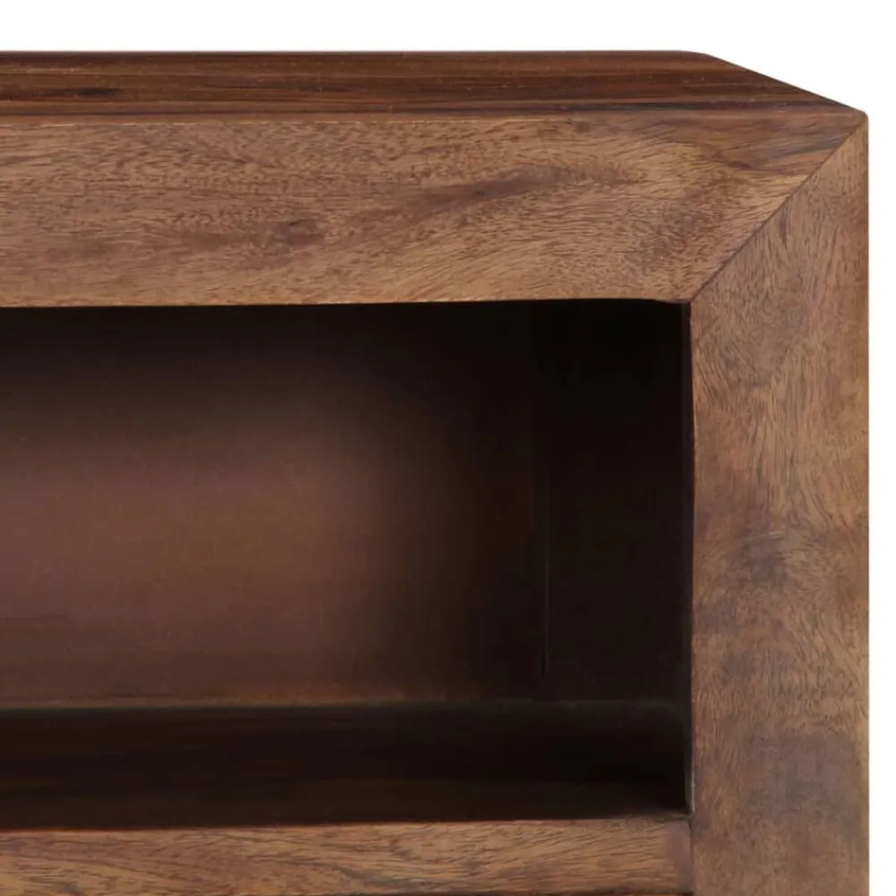 vidaXL Muebles Tv-Mueble de TV de madera maciza de acacia 120x30x40 cm