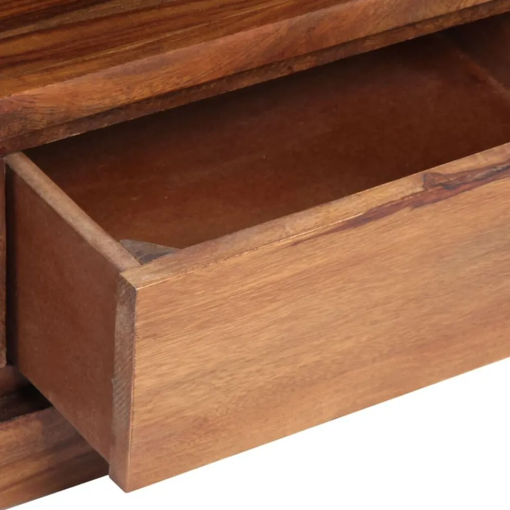 vidaXL Muebles Tv-Mueble de TV de madera maciza de acacia 120x30x40 cm
