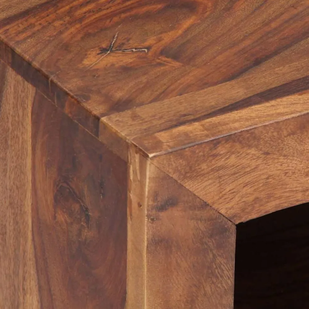 vidaXL Muebles Tv-Mueble de TV de madera maciza de acacia 120x30x40 cm