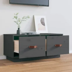 vidaXL Muebles Tv-Mueble de TV de madera maciza de pino 80x34x35 cm