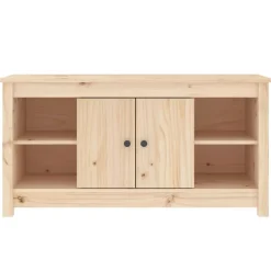vidaXL Muebles Tv-Mueble de TV de madera maciza de pino 103x36,5x52 cm