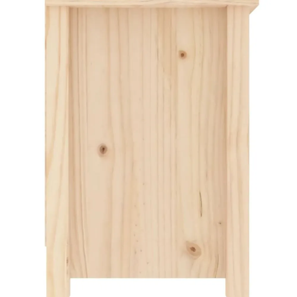 vidaXL Muebles Tv-Mueble de TV de madera maciza de pino 103x36,5x52 cm