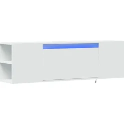vidaXL Muebles Tv-Mueble de TV de pared con luces LED 135x31x39,5 cm