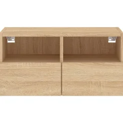 vidaXL Muebles Tv-Mueble de TV de pared madera ingeniería 60x30x30cm