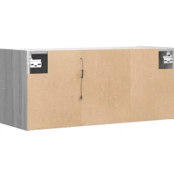 vidaXL Muebles Tv-Mueble de TV de pared con luces LED 80x31x35 cm