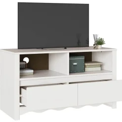 vidaXL Muebles Tv-Mueble de TV Drammen 99 x 43 x 55 cm Madera maciza de Pino