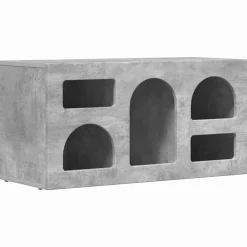 vidaXL Mueble de TV Gris Concreto 80 x 35 x 40 cm Madera de ingeniería Gris hormigón Online