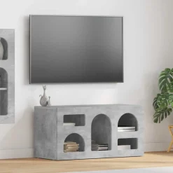 vidaXL Mueble de TV Gris Concreto 80 x 35 x 40 cm Madera de ingeniería Gris hormig&oacute;n Online