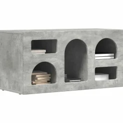 vidaXL Mueble de TV Gris Concreto 80 x 35 x 40 cm Madera de ingeniería Gris hormigón Online