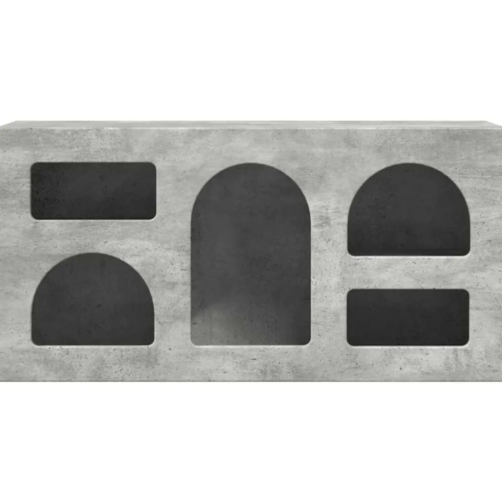 vidaXL Mueble de TV Gris Concreto 80 x 35 x 40 cm Madera de ingeniería Gris hormigón Online