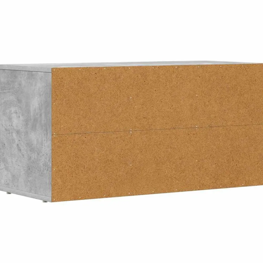 vidaXL Mueble de TV Gris Concreto 80 x 35 x 40 cm Madera de ingeniería Gris hormigón Online