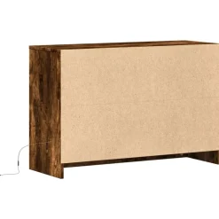 vidaXL Muebles Tv-Mueble de TV LED madera ingeniería 91x34x61 cm