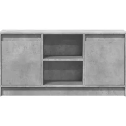 vidaXL Muebles Tv-Mueble de TV LED madera ingeniería gris hormigón 100x34x50 cm