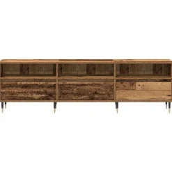 vidaXL Mueble de TV 150 x 30 x 45 cm Madera envejecida Outlet