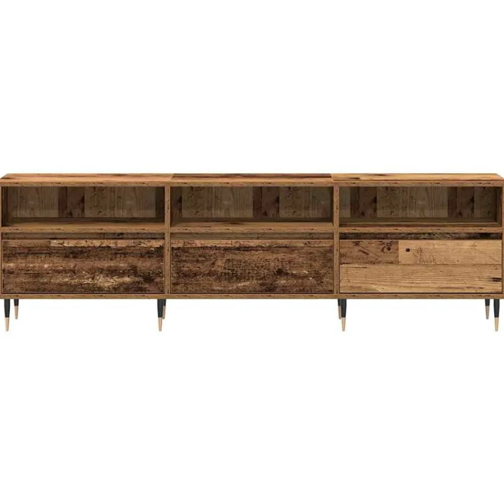 vidaXL Mueble de TV 150 x 30 x 45 cm Madera envejecida Outlet