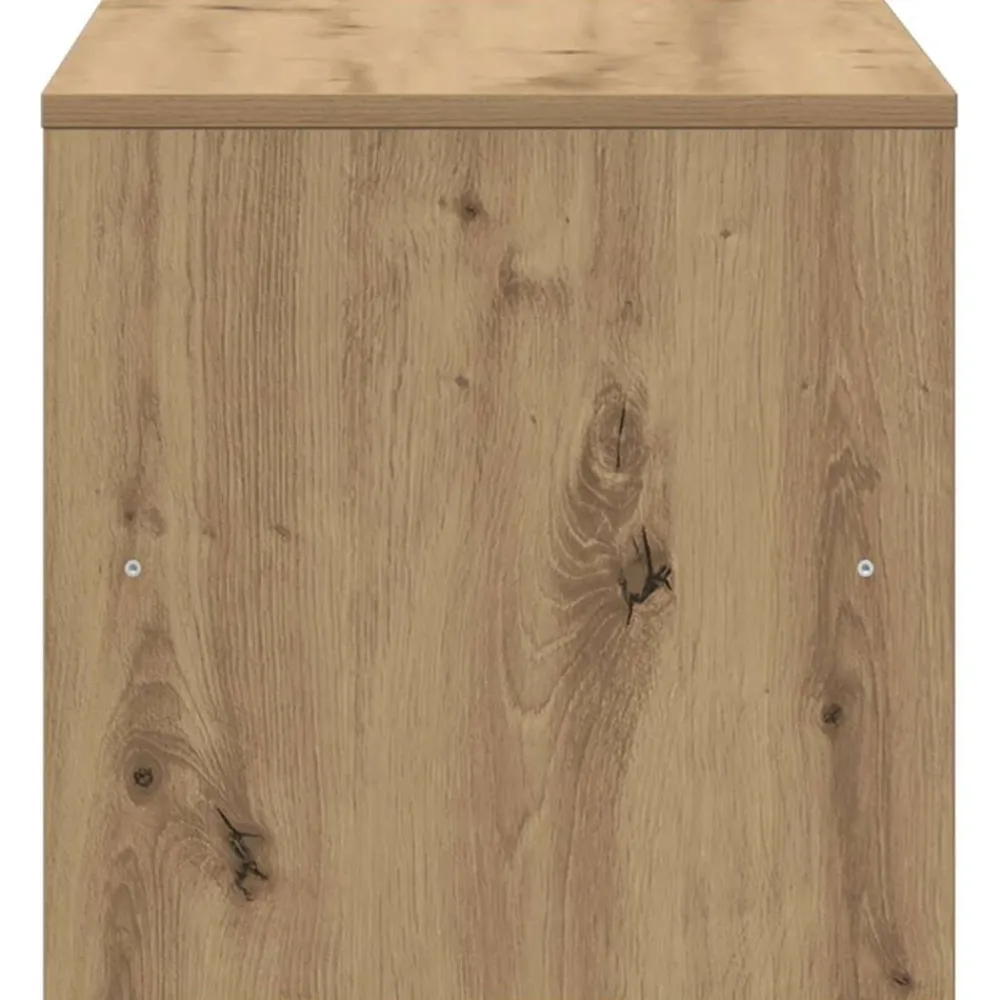 vidaXL Mueble de TV madera de ingeniería roble artesanal 80x40x40 cm Roble artisan New