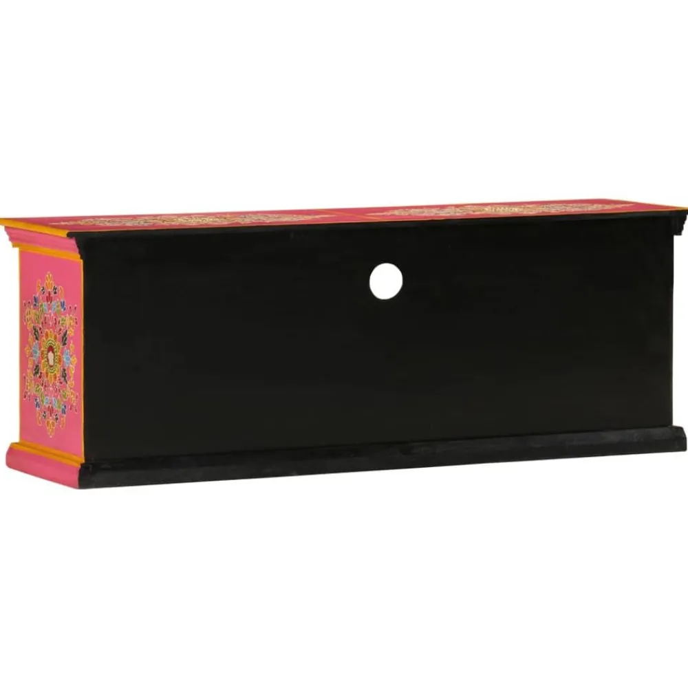 vidaXL Muebles Tv-Mueble de TV madera maciza de mango 110x30x40 cm