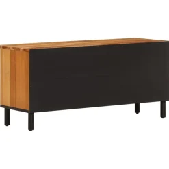 vidaXL Muebles Tv-Mueble de TV madera maciza de acacia 100x33x46 cm