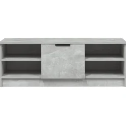 vidaXL Mueble de TV madera contrachapada gris hormigón 102x35,5x36,5cm Gris hormigón Sale