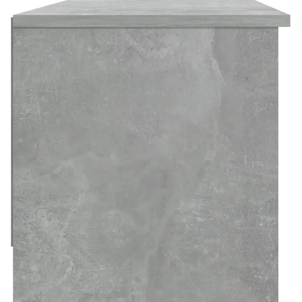 vidaXL Mueble de TV madera contrachapada gris hormigón 102x35,5x36,5cm Gris hormigón Sale