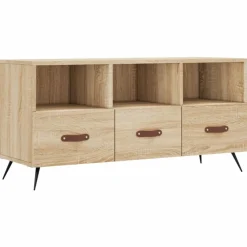 vidaXL Muebles Tv-Mueble de TV madera de ingeniería 102x36x50 cm