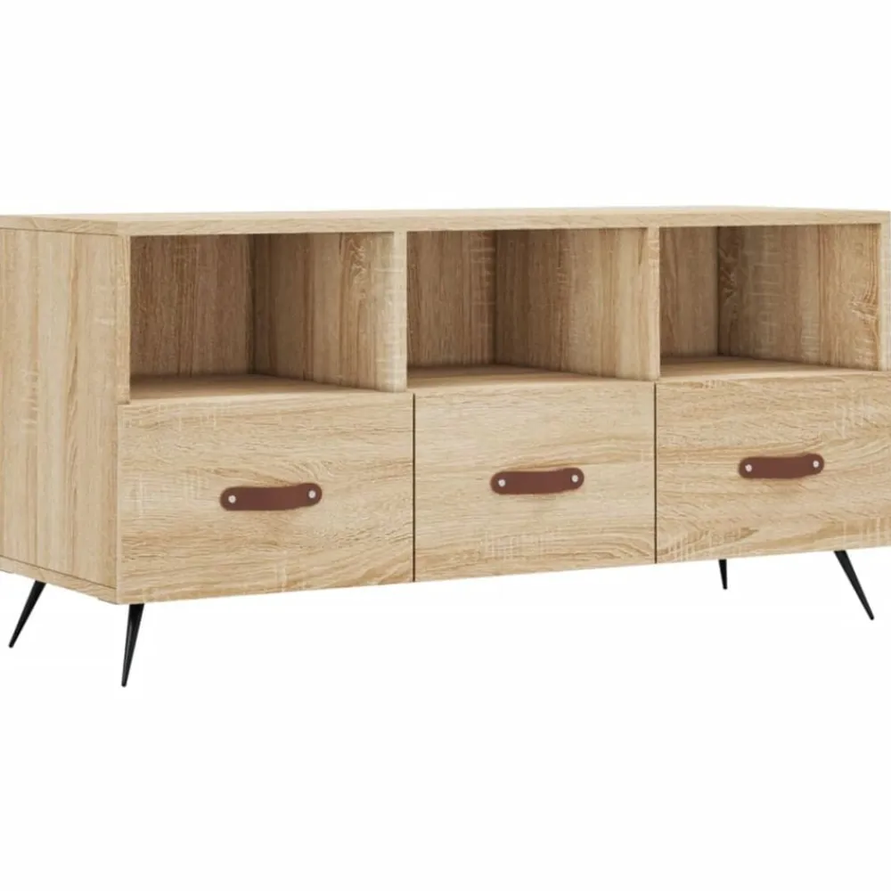 vidaXL Muebles Tv-Mueble de TV madera de ingeniería 102x36x50 cm