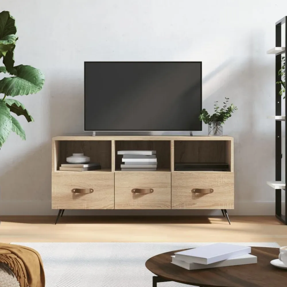 vidaXL Muebles Tv-Mueble de TV madera de ingeniería 102x36x50 cm