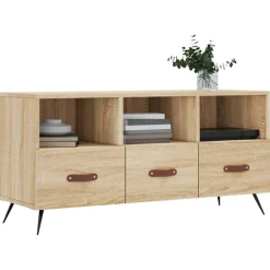 vidaXL Muebles Tv-Mueble de TV madera de ingeniería 102x36x50 cm