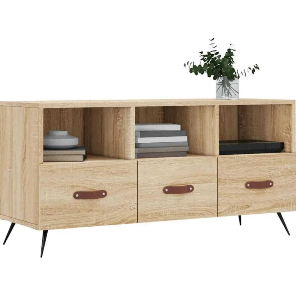 vidaXL Muebles Tv-Mueble de TV madera de ingeniería 102x36x50 cm