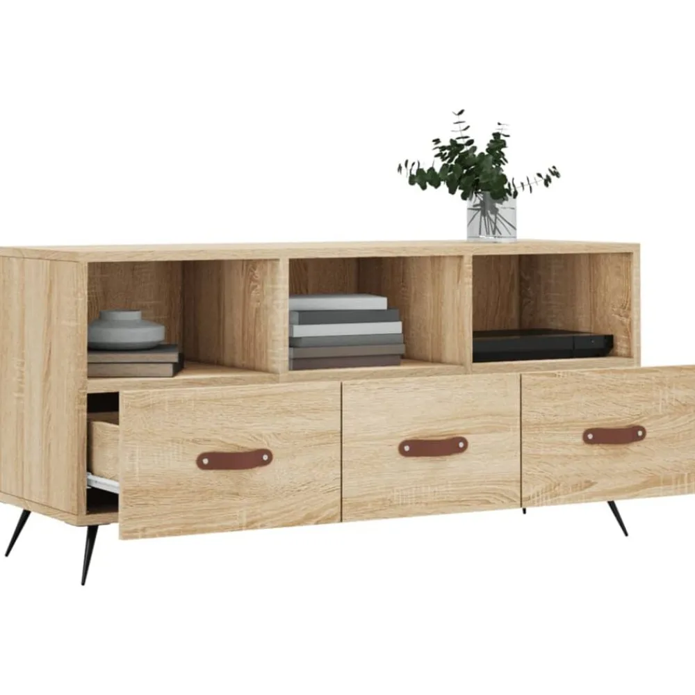 vidaXL Muebles Tv-Mueble de TV madera de ingeniería 102x36x50 cm