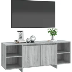 vidaXL Mueble de TV madera de ingeniería 130x35x50 cm Gris sonoma Outlet