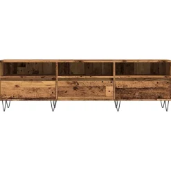 vidaXL Mueble de TV madera ingeniería madera envejecida 150x30x44,5 cm Madera antigua Outlet