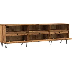 vidaXL Mueble de TV madera ingeniería madera envejecida 150x30x44,5 cm Madera antigua Outlet