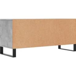 vidaXL Muebles Tv-Mueble de TV madera contrachapada gris hormigón 100x34,5x44,5cm