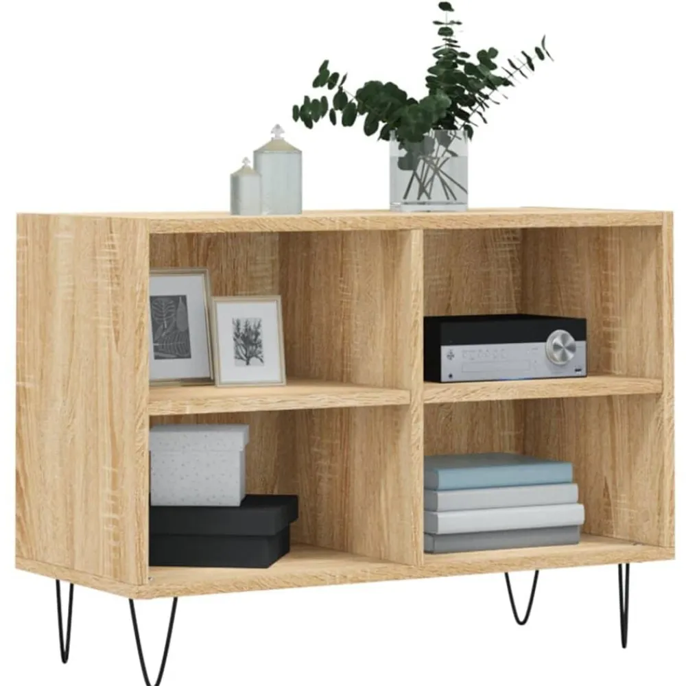 vidaXL Muebles Tv-Mueble de TV madera de ingeniería 69,5x30x50 cm