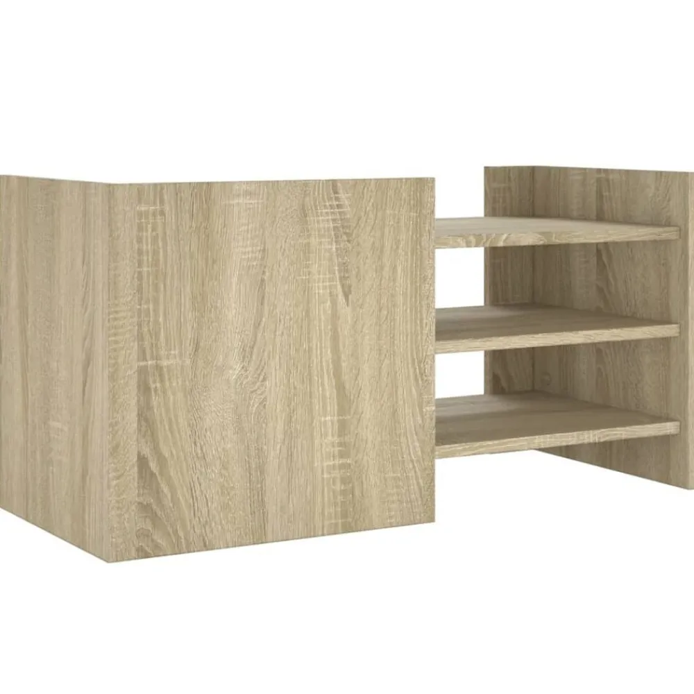 vidaXL Muebles Tv-Mueble de TV madera ingeniería roble 80x35x40 cm