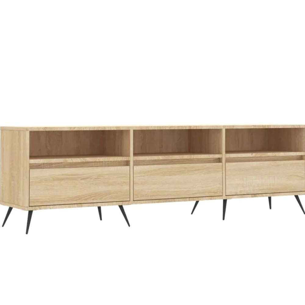 vidaXL Muebles Tv-Mueble de TV madera contrachapada 150x30x44,5 cm