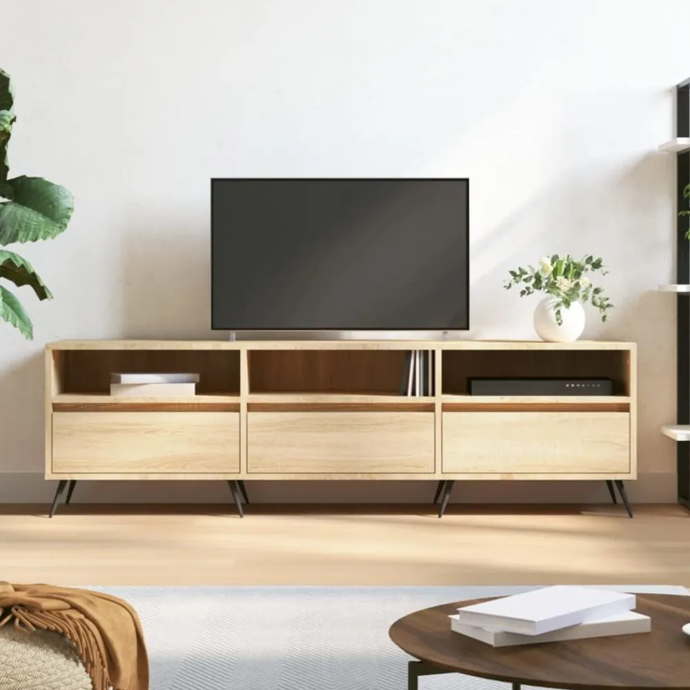 vidaXL Muebles Tv-Mueble de TV madera contrachapada 150x30x44,5 cm