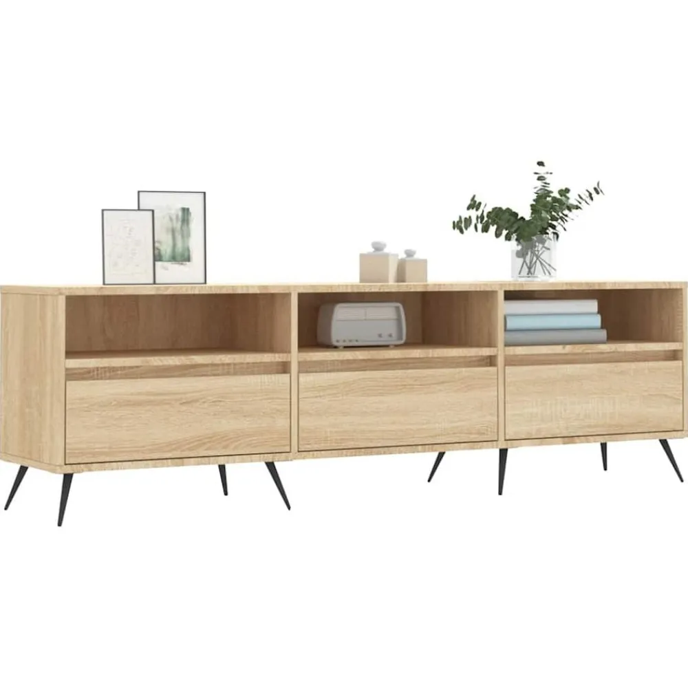 vidaXL Muebles Tv-Mueble de TV madera contrachapada 150x30x44,5 cm