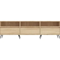 vidaXL Muebles Tv-Mueble de TV madera contrachapada 150x30x44,5 cm