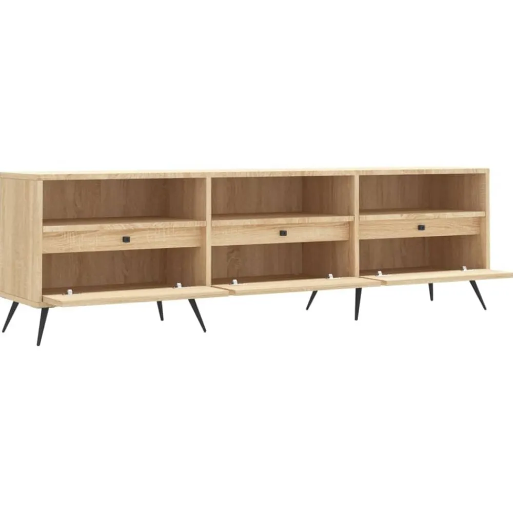 vidaXL Muebles Tv-Mueble de TV madera contrachapada 150x30x44,5 cm