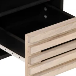 vidaXL Mueble de TV madera maciza de mango 100x34x46 cm Marrón claro Discount