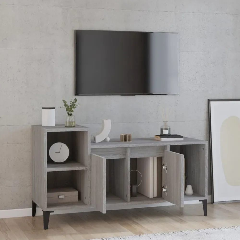vidaXL Muebles Tv-Mueble de TV madera contrachapada 100x35x55 cm