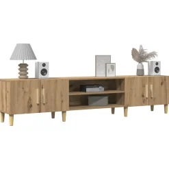 vidaXL Mueble de TV madera de ingeniería 180x31,5x40 cm Roble artisan Clearance
