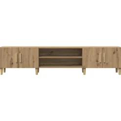 vidaXL Mueble de TV madera de ingeniería 180x31,5x40 cm Roble artisan Clearance